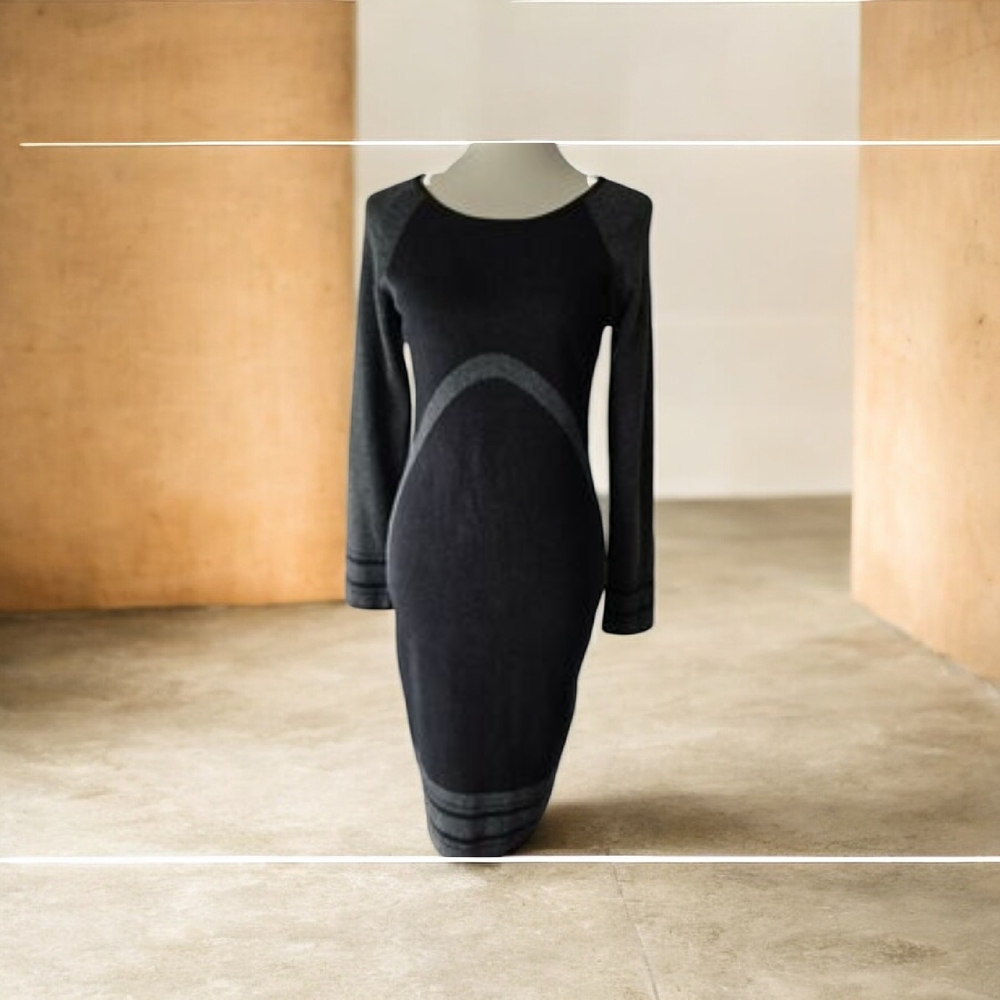 Elegant Black and Gray Women's Dress